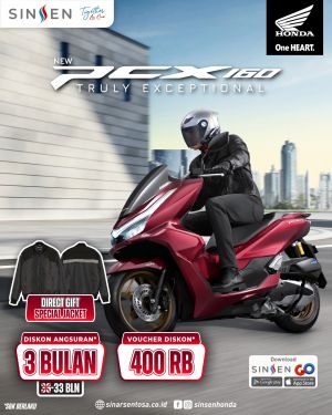 Tampil Mewah dengan New Honda PCX160, Sinsen Berikan Banyak Keuntungan