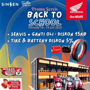 Promo Service Back To School, Siapkan Kendaraan Sekolah Nyaman dan Aman