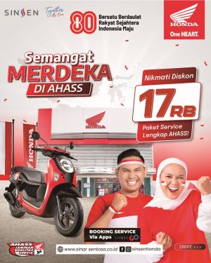 Sambut HUT RI ke-80, AHASS Jambi Hadirkan Promo Merdeka untuk Konsumen dan Karyawan Honda