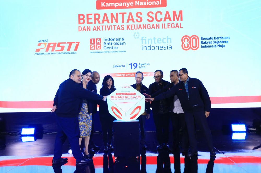 Foto : Peluncuran Kampanye Nasional Berantas Scam Keuangan Ilegal.