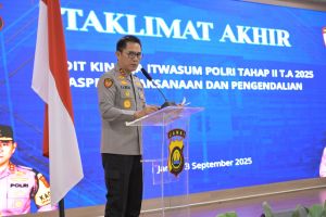 Pesan Kapolda  Diacara Taklimat Akhir Audit Kinerja Itwasum