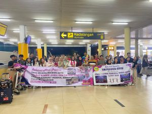 KONI Sambut Kedatangan Tim Senam Perwosi Jambi di Bandara