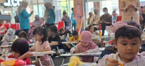 Antusias Anak dalam Edukasi Rumah Sehat di HAPERNAS ke-17, Dari Mewarnai - Menggambar Digelar PUPR