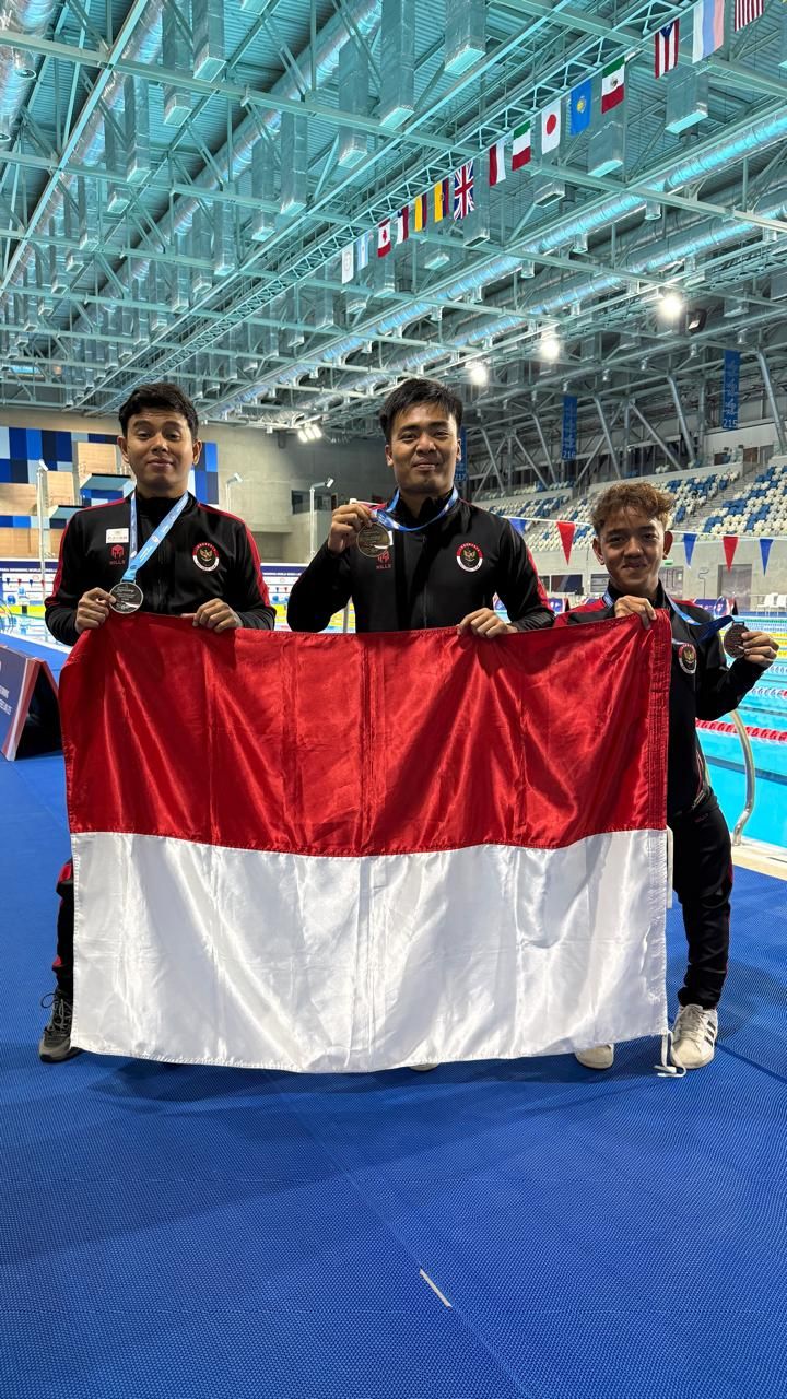 Foto : Atlet Tuna Daksa Bayu Putra Yuda ini meraih dua medali di World Paraswimming Series yang digelar di Centro Acuatico Videna, Lima, Peru, 23-25 Oktober 2025.