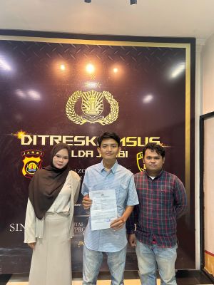 PERMAHI Jambi Laporkan Dugaan Tindak Pidana Kejahatan Siber ke Polda Jambi