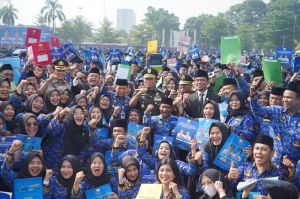 Danrem 042/Gapu Hadiri Upacara HUT Ke-54 Korpri di Lapangan Kantor Gubernur Jambi