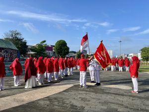Ratu Munawaroh Lantik Pengurus Senam Tera Indonesia Kota Jambi 2025-2030 di Tugu Juang