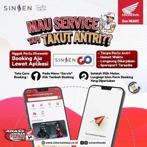 Tanpa Antre, Lebih Cepat: SINSEN GO Jadi Solusi Servis Motor Honda di Akhir Tahun