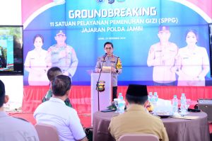 Dipimpin Wakapolri, Polda Jambi Ground Breaking SPPG Serentak