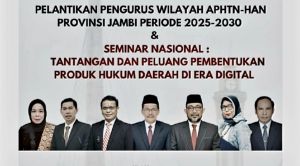 Rektor UNJA Prof Helmi Resmi Nahkodai Dewan Pembina APHTN-HAN 2025-2030