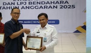 Kelola Anggaran Akuntabel, Kanwil Kemenkum Jambi Raih Penghargaan Terbaik dari KPPN