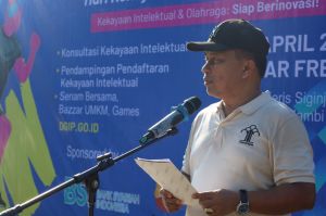 Peringati Hari KI Sedunia, Kanwil Kemenkum Jambi Ikuti Arahan Menteri Hukum via Zoom dari Tugu Keris