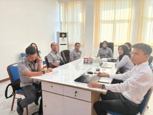 Matangkan Capaian Triwulan I, Kanwil Kemenkum Jambi Jalani Verifikasi Perjanjian Kinerja KI