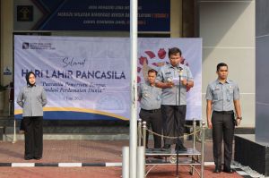 Kanwil Kemenkum Jambi Gelar Upacara Peringatan Harla Pancasila 