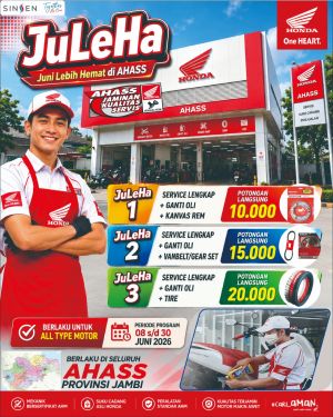 Servis Motor Makin Hemat! AHASS Hadirkan JuLeHa, Juni Lebih Hemat untuk Pengguna Motor Honda