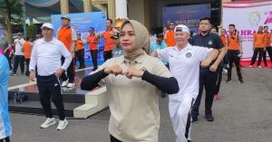 Kadiv Yankum Kemenkum Jambi Ikuti Olahraga Bersama Semarak Bhayangkara ke-80