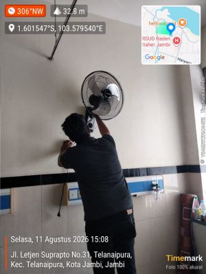 Kiprah Cepat Tanggap, RSUD Raden Mattaher Langsung Pasang Kipas Angin Usai Terima Keluhan Pasien