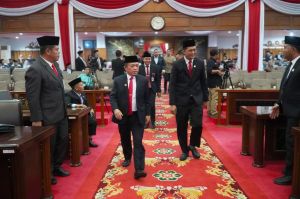 Gubernur Al Haris Bersama Forkopimda Jambi Ikuti Pidato Kenegaraan 
