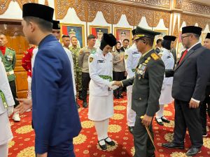 Danrem 042/Gapu Hadiri Pengukuhan Paskibraka Provinsi Jambi 2026