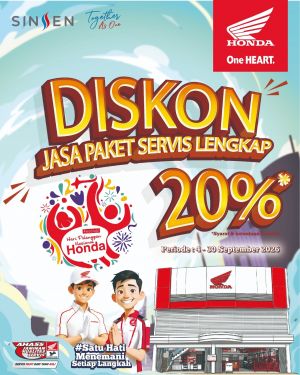 September Penuh Apresiasi, AHASS Honda Jambi Hadirkan Promo Spesial Harpelnas