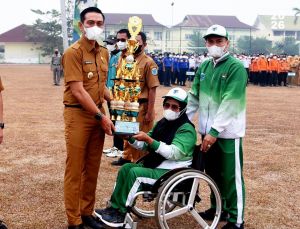 HAORNAS ke-43: Bupati Batang Hari Ajak Masyarakat Budayakan Olahraga dan Jaga Fasilitas Publik