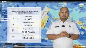 Rilis BMKG: Prakiraan Cuaca Jambi Pekan Ini dan Peta Sebaran 2.484 Titik Panas