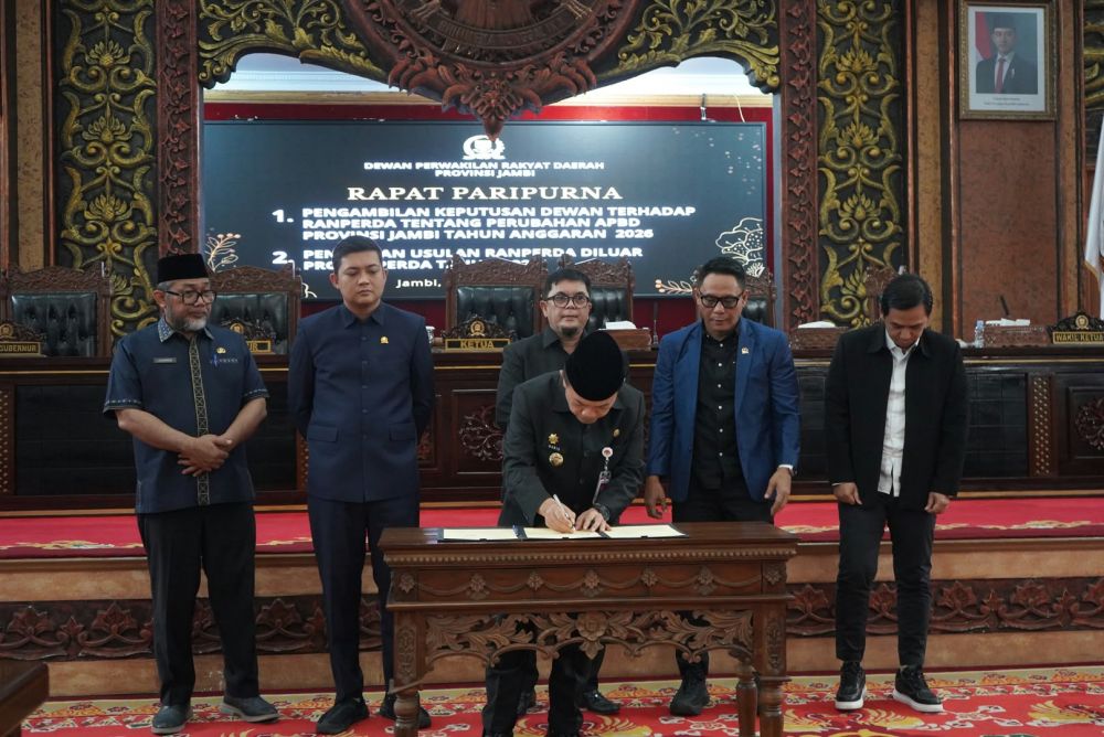 APBD Perubahan 2026 Jambi Diketok, Belanja Tembus Rp4,06 Triliun