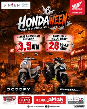 Hondaween 2026 Makin Seru! Nikmati Promo Angsuran Spesial Honda Scoopy dan New Vario Evo 160