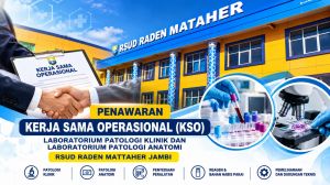 RSUD Raden Mattaher Jambi Buka Penawaran KSO Dua Laboratorium, Ini Persyaratannya